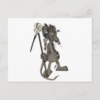 Cartão Postal Rato Tribal