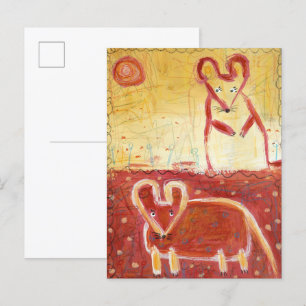 Cartão Postal Ratos
