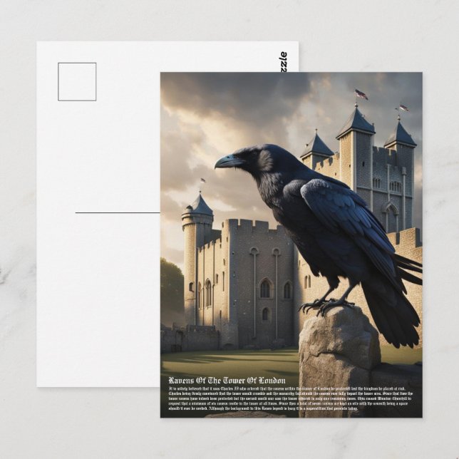 Cartão Postal Raven (Frente/Verso)