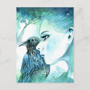 Cartão Postal Raven