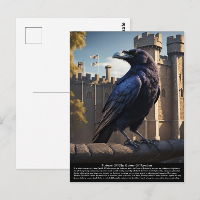 Cartão Postal Raven (Frente/Verso)