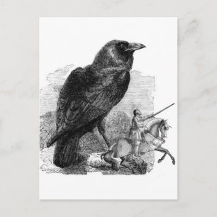 Cartão Postal Raven e The Knight