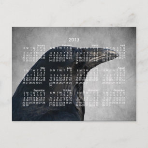 Cartão Postal Raven Glamor Shot; Calendário 2013