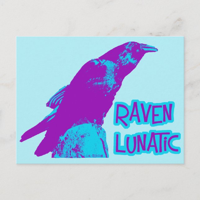 Cartão Postal Raven Lunatic (Frente)