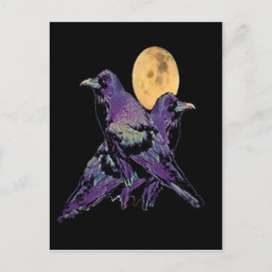 Cartão Postal Raven Raven Mística por Sharles