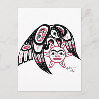 Cartão Postal Raven Roubando o Sol