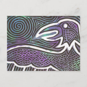 Cartão Postal Raven Totem