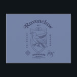 Cartão Postal RAVENCLAW™ Wit Learning Wisdom Crest<br><div class="desc">Celebrate wisdom, wit, and a love of learning with this elegant Ravenclaw™ crest design. Showcasing the proud house eagle set within a classic shield, this refined artwork highlights Ravenclaw’s defining traits — Wit, Learning and Wisdom — in a clean, timeless layout. Rendered in cool, sophisticated house tones, the detailed linework...</div>