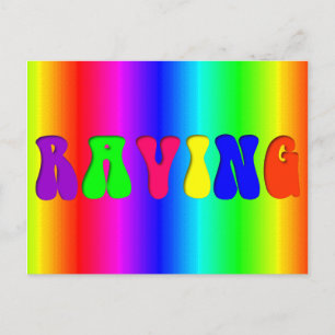 Cartão Postal RAVING Rainbow