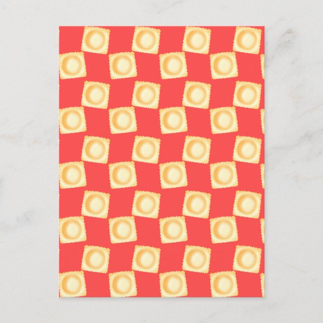 Cartão Postal Ravioli Delicious Pasta (Frente)