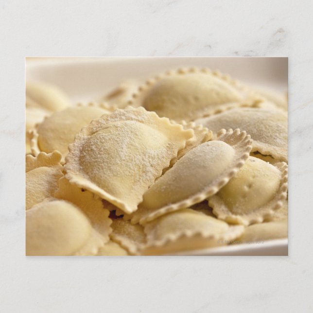 Cartão Postal ravioli italiano (Frente)