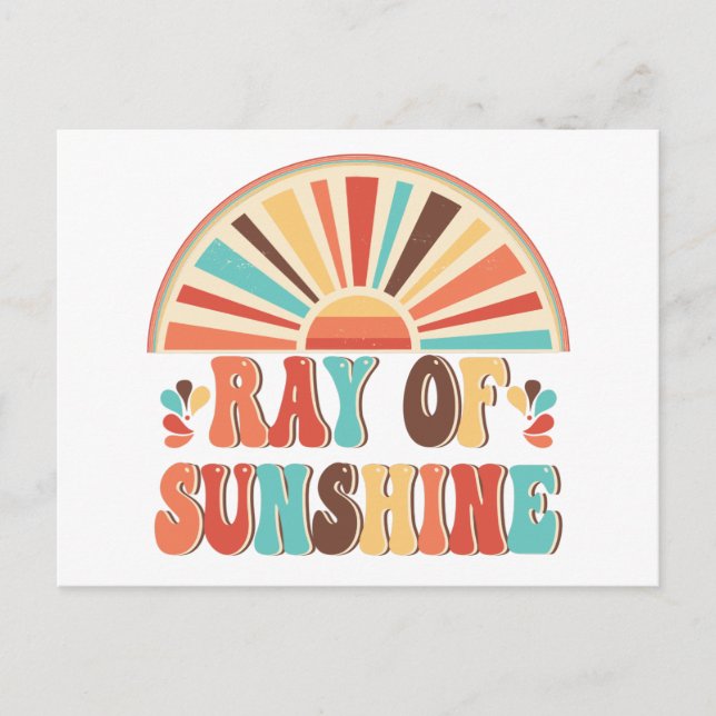 Cartão Postal Ray of Sunshine (Frente)