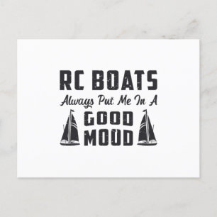 Cartão Postal RC Boat Me Colocou Em Um Bom Humor Modelo De Rádi