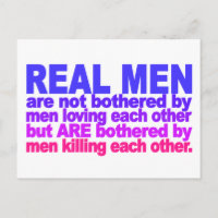 Cartão postal Real Men
