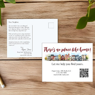 Cartão Postal Realtor Mailer Marketing de Imóveis Postcard