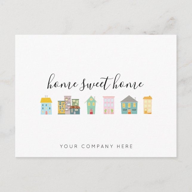 Cartão Postal Realtor Promoção Lar Doce Lar  (Frente)