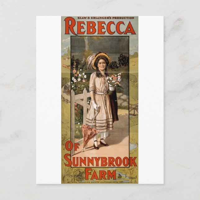 Cartão Postal Rebecca da Adaptação do Palco de Sunnybrook 1911 (Frente)