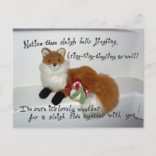 Cartão Postal Rebecca e Amy... "Sinos de Sleigh" (Frente)