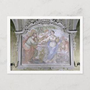 Cartão Postal Rebecca no poço, da fábrica, 1753-54 (