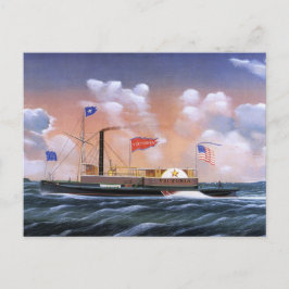Cartão Postal Rebocador a vapor Victoria 1859