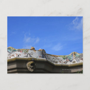 Cartão Postal Reboques mosaicos em Gaudi's Park Guell