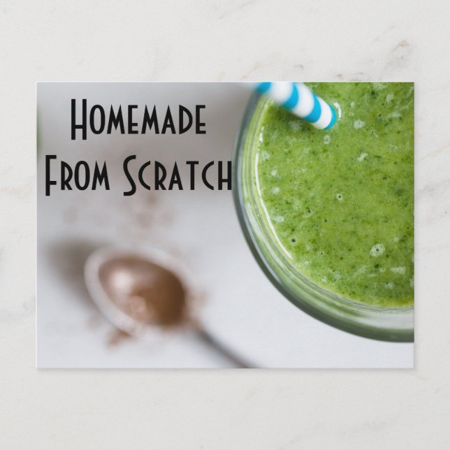 Cartão Postal Receber Comida de cozinha Jantada de chef Destino  (Frente)