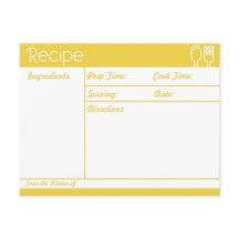 Receita Amarela Simples Sem Linha