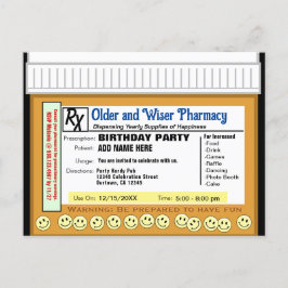 Cartão Postal Receita de aniversário para diversão