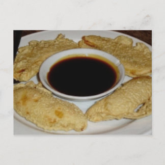 Cartão Postal Receita de Banana Fritters