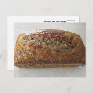 Cartão Postal Receita de Banana Loaf