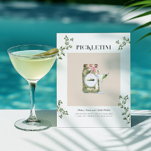 Cartão Postal Receita de Coquetel Martini Pickletini Caprichosa