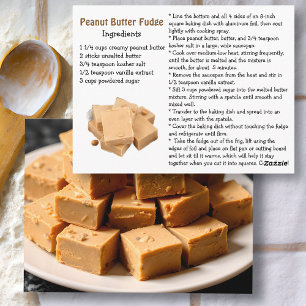 Cartão Postal Receita de Doce de Manteiga de Amendoim