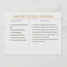 Receita de Ranch Oyster Crackers Comida de Ação de