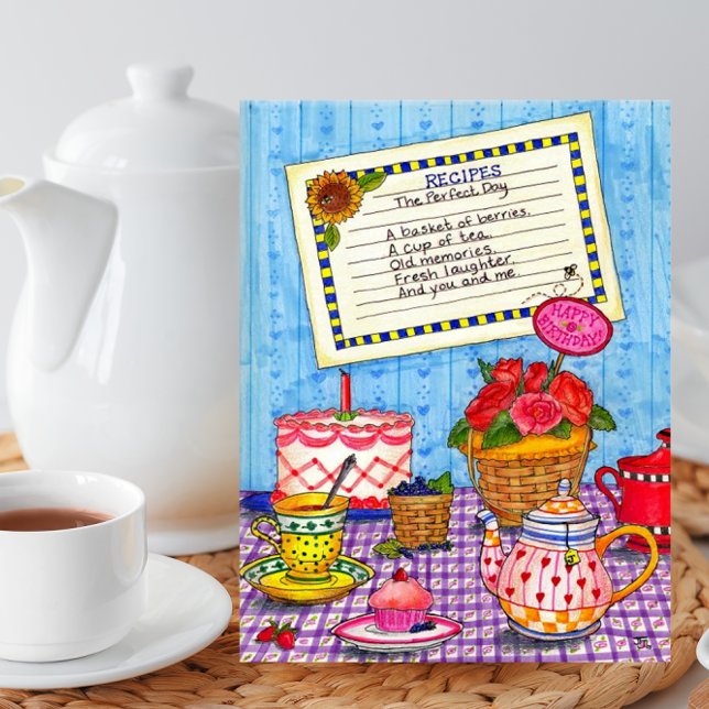 Cartão Postal Receita do Cartão-Postal Inspiracional do Dia Perf (Criador carregado)