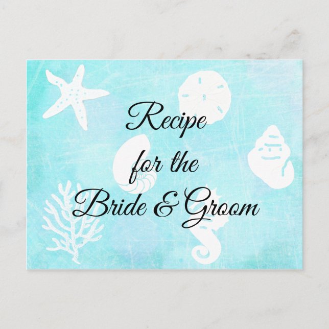Cartão Postal Receita do Casamento da Noiva (Frente)