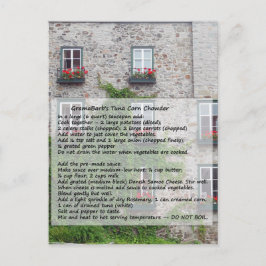 Cartão Postal Receita do Corno de Atum do GramaBarb