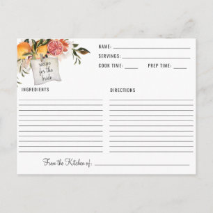 Cartão Postal Receita Elegante de Chás de panela Botânicos De Ci
