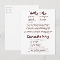 Receitas de Bolo Maluco e Cobertura de Chocolate