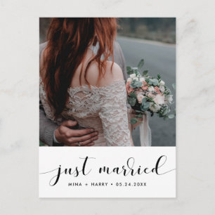 Cartão Postal Recem casados Elegante foto de anúncio