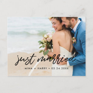 Cartão Postal Recem casados Foto de anúncio moderno