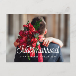 Cartão Postal Recem casados Retro casamento vintage