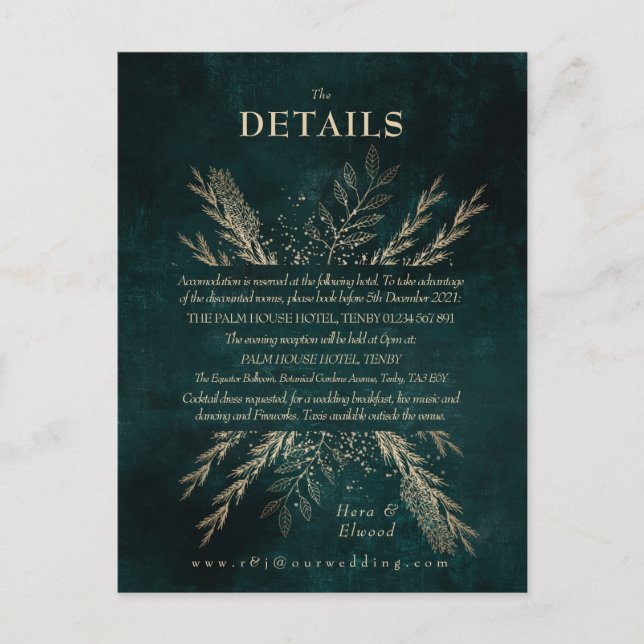 Cartão Postal Receptáculo de Detalhes da Prática Gilada (Frente)