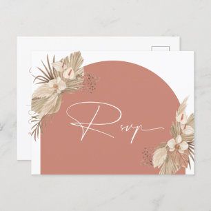 Cartão Postal Receptáculo Detalhado do Arch do Boho Terracotta P