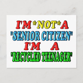 Cartão Postal Reciclado Teenager