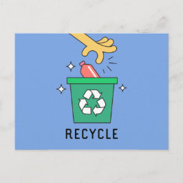Cartão Postal Reciclar // Sensibilização para as alterações clim