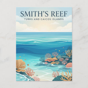 Cartão Postal Recife de Smith Ilhas Turcas e Caicos