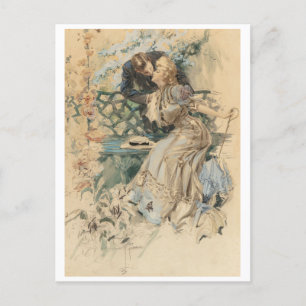 Cartão Postal Recolha de mel