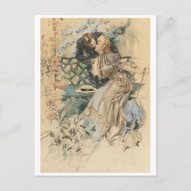 Cartão Postal Recolha de mel (Frente)