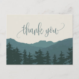 Cartão Postal Recoloque nas montanhas | Verde Obrigado