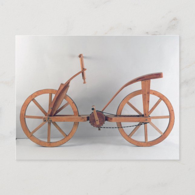 Cartão Postal Reconstruction of da Vinci's design (Frente)